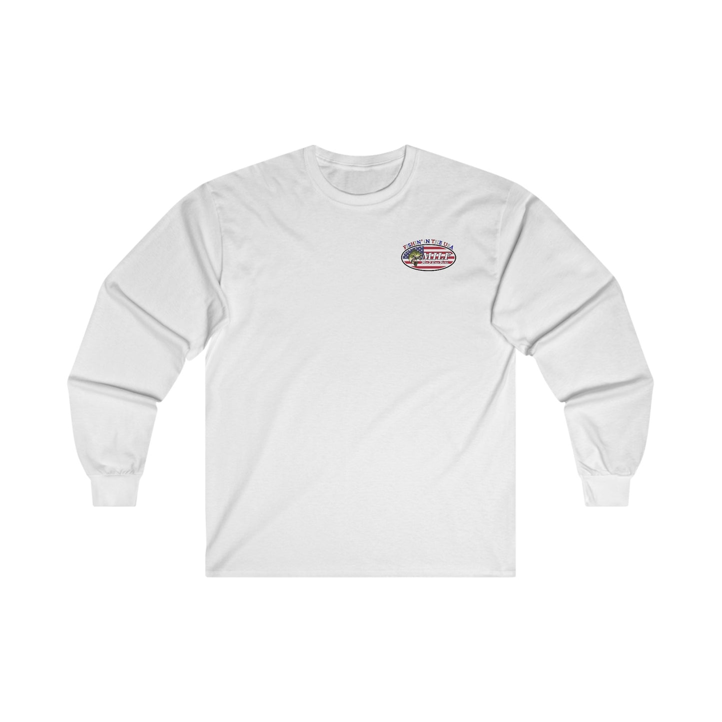 MILF Fishin' "Fishin' In The USA" White Long Sleeve