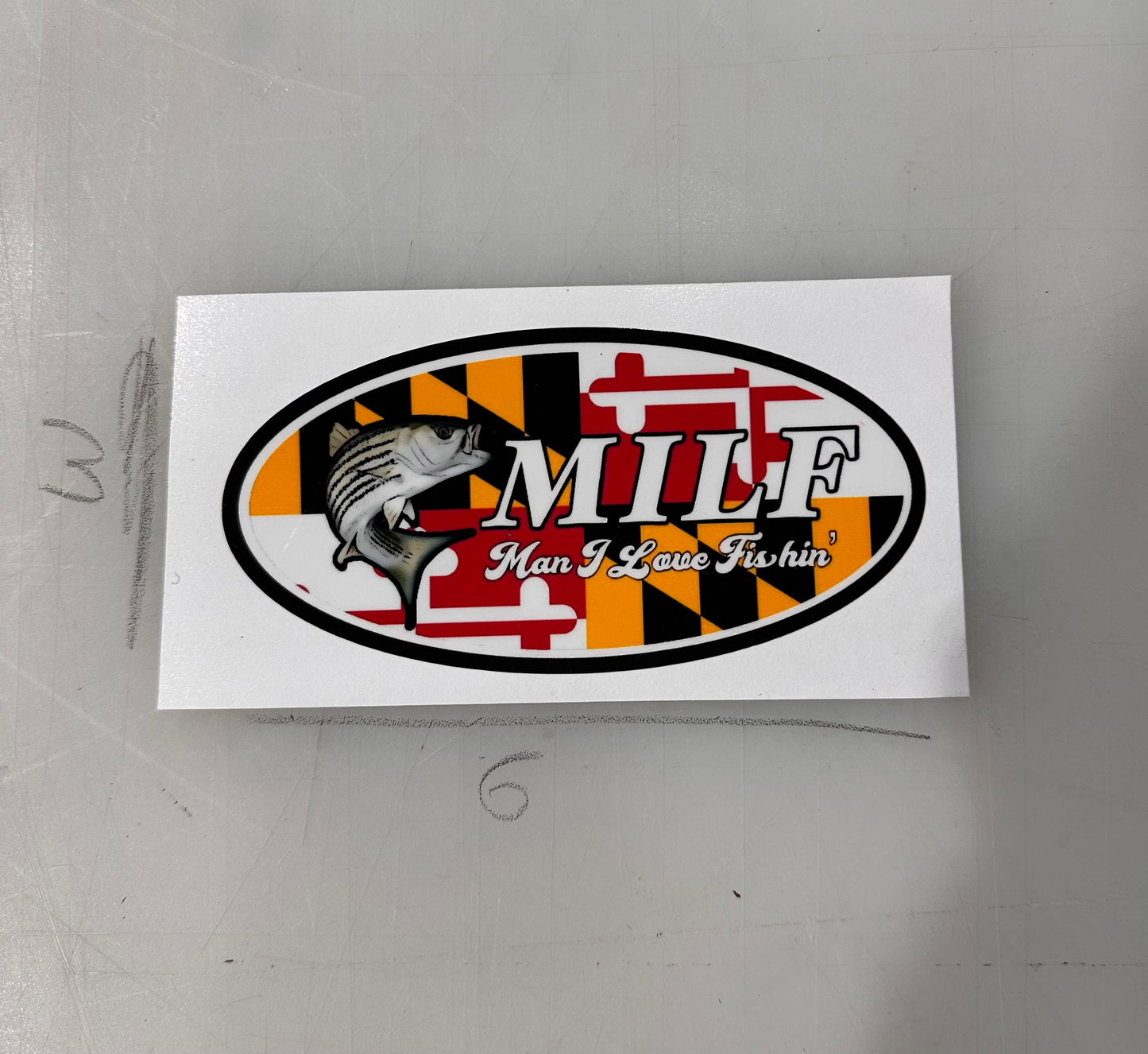 MILF Fishin’ Maryland Rockfish Decal